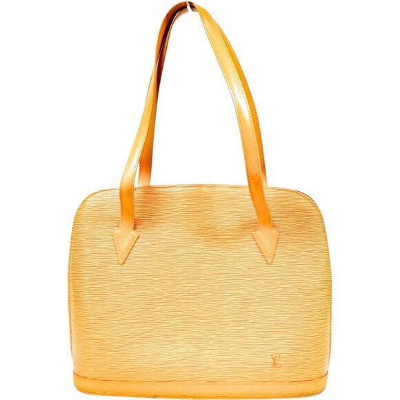 968323BW (L4) Louis Vuitton Shoulder Bag Lussac Yellow Epi Leather - Picture 1 of 9
